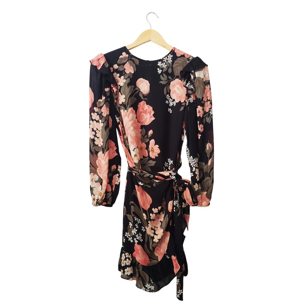 Reformation Quest Floral Long Sleeve Mini Dress Multicolor Size 4